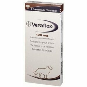 Veraflox 120mg Pradofloxacin Tablets for Dogs (7 Tablets) – For Large Dogs 30–80 kg