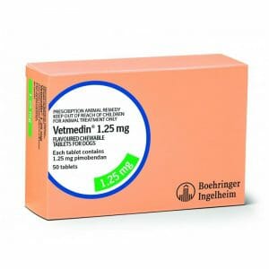 Vetmedin Chew 1.25mg (Pimobendan) – 50 Chewable Tablets for Dogs | Heart Failure & MMVD Treatment